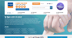 Desktop Screenshot of ligue-cancer.net