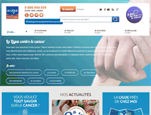 Tablet Screenshot of ligue-cancer.net